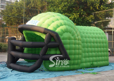 7.0L x 3.6W mts outdoor inflatable football helmet tunnel for kids and adults football training