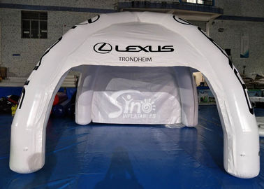 4x4m Lexus portable airtight inflatable dome tent digitally printed completely with removable doors