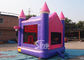 3In1 High Tear Strength Pink Inflatable Jump House with basket hoop for School Lobbies