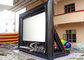 Custom made giant advertising inflatable movie screen with back frame for outdoor use