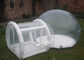 Outdoor transparent inflatable camping bubble tent with frame tunnel entrance