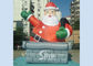 5m high outdoor giant funny inflatable Santa Claus for Christmas festival decoration