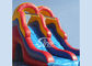 5 mts high double lane kids inflatable water slide with big water pool