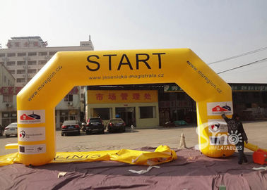Outdoor big custom size inflatable start line arch with logo fully digitally printed