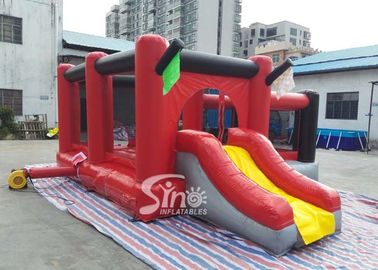 Commercial Outdoor Kids Red Combos With Slide For Amusement Park