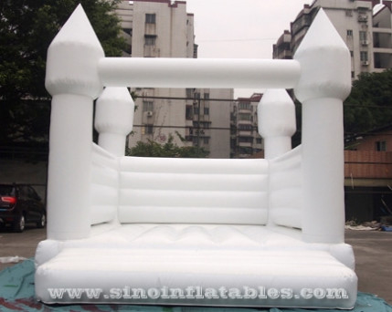 13'X13' Adults All White Wedding Bounce House With EN14960 Certified For Wedding Parties From China Inflatable Factory