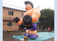 5m High Anytime Fitness Inflatable Muscle Man For GYM Outdoor Advertising N Promotions