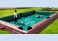 Giant Human Inflatable Snooker Pool Table With Snooker Balls For Snooker Football Entertainment