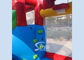 Kids inflatable combo water bounce house with pool N water gun made of best pvc tarpaulin